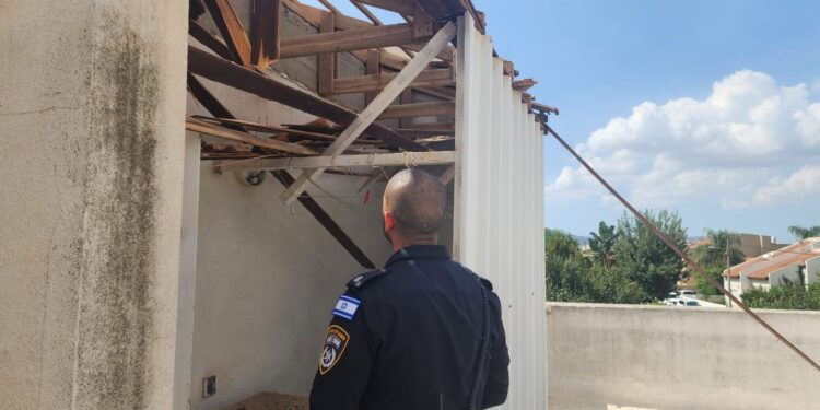 פגיעה ישירה בבית בגבעת אבני שבאזור טבריה