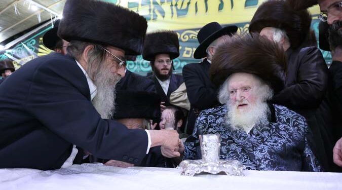 אלפים במעמד הקבלת רבו לגאב”ד ירושלים הגר”מ שטרנבוך