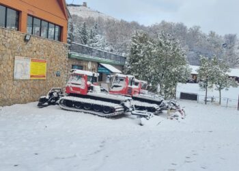 צפו: שלג ראשון לחורף באתר החרמון