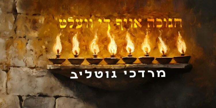 מרדכי גוטליב בסינגל חגיגי “חנוכה אויף די וועלט”
