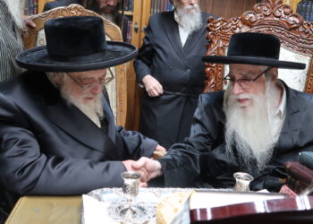 אדמו”רים בביקור אצל האדמו”ר מצאנז ותחילת ימי השוב”בים