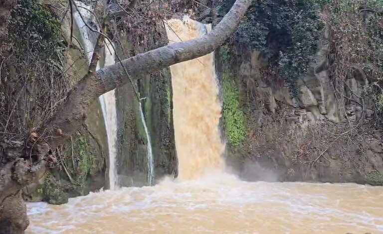 מה רבו: צפו בזרימה החזקה הבוקר בבניאס