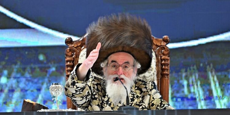 המעמד הנשגב י”ב שבט ראש לחסידות דחסידי ויזניץ