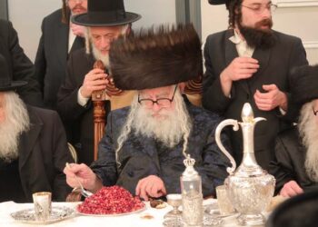 טיש טו בשבט בחצר הקודש “משכנות הרועים” בשילוב שבע ברכות