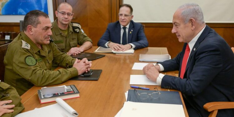 נתניהו נפגש עם הרמטכ”ל לפגישת עבודה ראשונה