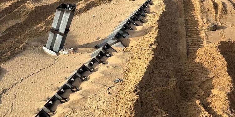 משגר בעל 25 קנים אותר ברפיח