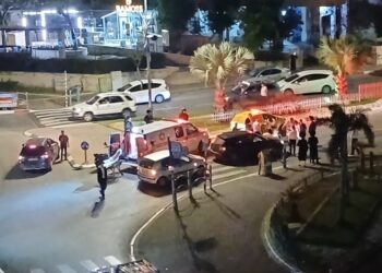 בת 17 נפגעה מרכב ברחוב רבי יהודה הנשיא ונפצעה בינוני