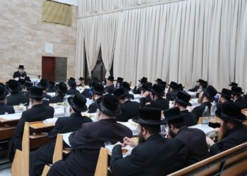 התוועדות בסערט ויזנ’יץ לרגל יארצייט מרן בעל ה”אהבת שלום” זצוק”ל