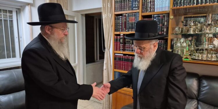 יו”ר וועד הישיבות הגיע להתייעצות דחופה אצל מרן הרשל”צ