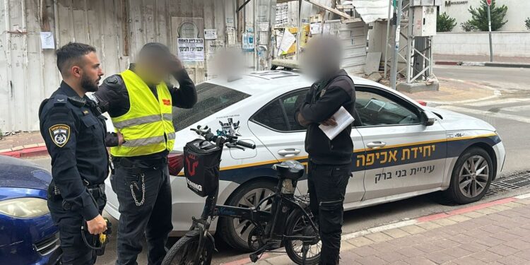 בני ברק: מבצע אכיפה נגד אופניים וקורקינט חשמליים