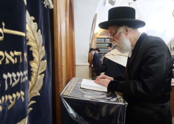 כ”ק האדמו”ר משאץ דרהאביטש שליט”א בציון הרשב”י