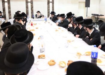 חבורות “דורשי יחודך” בראשות המשפיע הרב ליברמן בהתוועדות י”ט כסלו