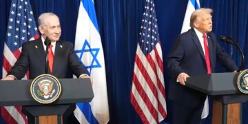 בתום הפגישה טראמפ הזהיר את חמאס שוב מפני פתיחת שערי הגיהנום