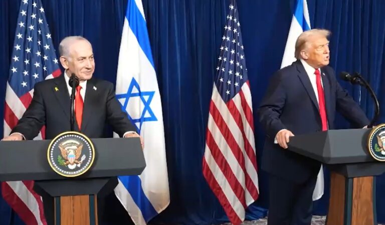 בתום הפגישה טראמפ הזהיר את חמאס שוב מפני פתיחת שערי הגיהנום