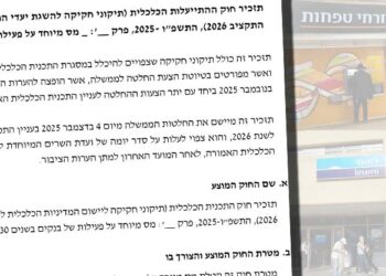 שר האוצר פרסם תזכיר חוק להטלת מס מיוחד על הבנקים