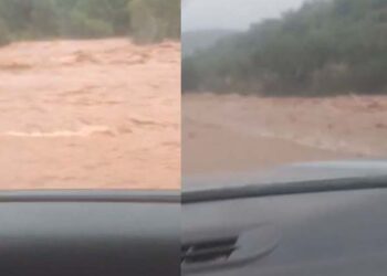 צפו: כך נראים הרגעים הדרמטיים ברכב שנסחף