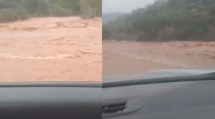 צפו: כך נראים הרגעים הדרמטיים ברכב שנסחף