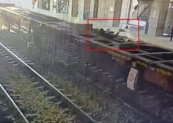 מטורף! קפץ לרכבת משא ובהמשך הועבר למשטרה