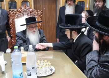 שמחת אירוסי נכדת כ”ק אדמו”ר מצאנז שליט”א