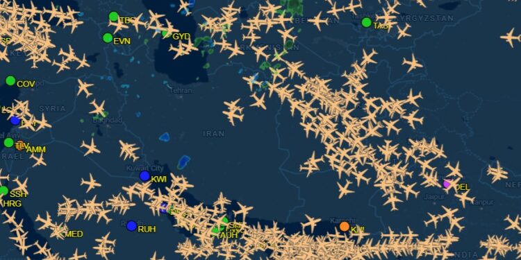 המרחב האווירי של איראן נסגר