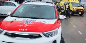 בני ברק: פועל נפצע בינוני כשנפל מגובה