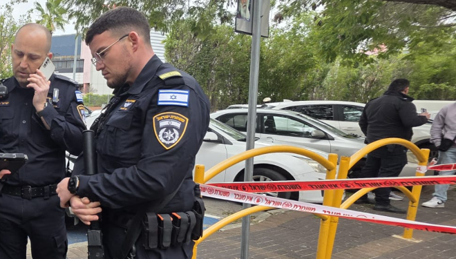 שוטר הוצת כשהגיע לטיפול בזירה בקריית מוצקין