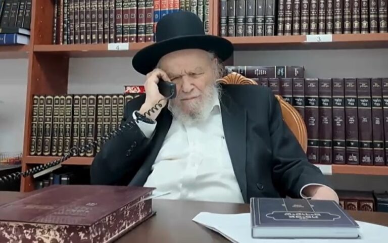 מרן הגרמ"ה הירש לאשת האברך: נעשה את המקסימום שישתחרר מהר