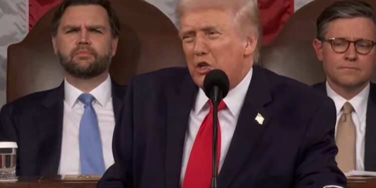 הנשיא טראמפ איים על איראן בנאום ‘מצב האומה’