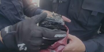 צפו: מזעזע – התפילין שהיו באופנוע המשטרתי נשרפו