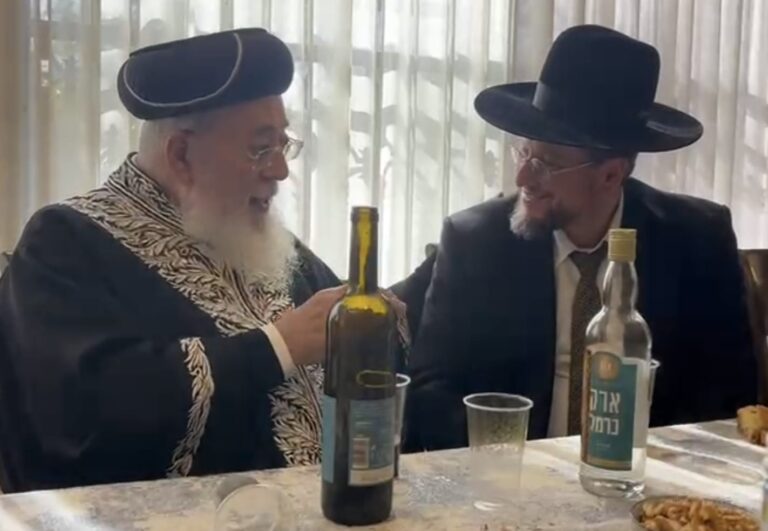 הראש"ל לרב הנבחר: שמח בשבילך אימך יותר מבשבילך