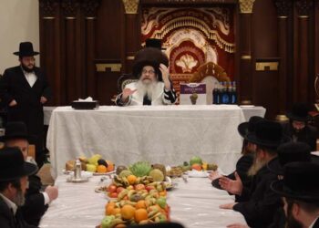 טיש טו’ בשבט בחצר הקודש נדבורנה אלעד