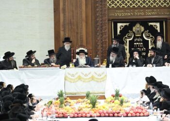 טיש טו בשבט ומעמד קבלת פנים בחצר צאנז