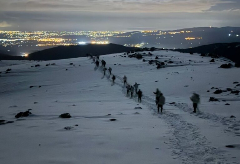 צפו: בפעם הראשונה האלפיניסטים חצות מהחרמון הסורי לדרום לבנון
