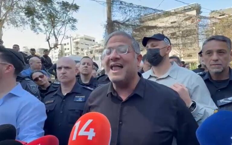 בן גביר בזירת הנפילה: תם עידן - גדענו את ראש הנחש