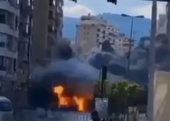 צפו: הלך הכסף – צה”ל הפציץ בנק בלב הדאחייה בביירות