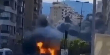 צפו: הלך הכסף – צה”ל הפציץ בנק בלב הדאחייה בביירות