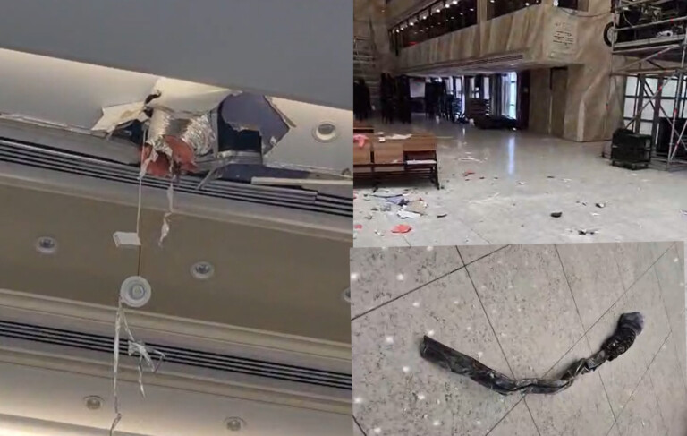 צפו: במרכז הקלויז של באיאן חדרו שברי טיל