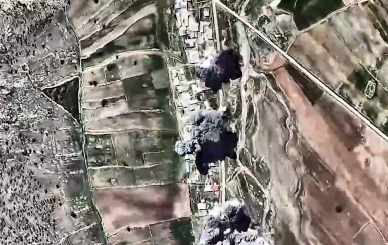 צפו: 5 תקיפות תוך שניות בשמי איראן