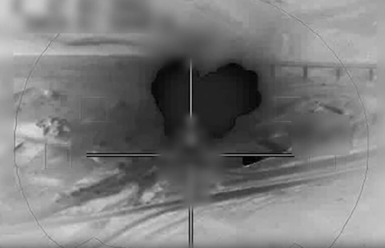 צפו: מטוס הקרב הישראלי משמיד משגר טעון באיראן