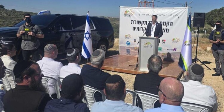 נחנך תורן הסלולר הראשון ביו”ש במסגרת מכרז התרנים