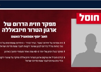 חוסל מפקד ‘חזית הדרום’ של חיזבאללה