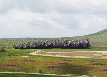 צפו: פיצוץ 700 מוקשים סמוך לגבול סוריה