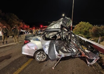 שני הרוגים ושלושה פצועים קשה בתאונה סמוך ליישוב רחלים