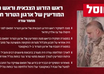 עכשיו זה רשמית – חוסל ראש הזרוע הצבאית של חמאס