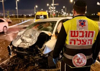 קרית אתא: שני נפגעים הלילה בתאונת דרכים