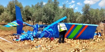 מטוס קל התרסק בצפון: שני נוסעים נפצעו אנוש
