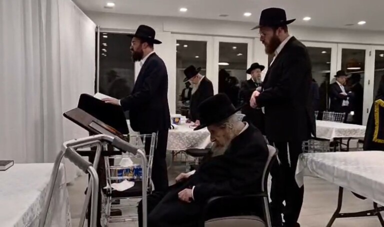 צפו: בעקבות המצב בארץ תהילים אצל מרן הגר"ד לנדו בארה"ב