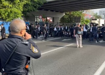 אלימות חריגה של השוטרים בהפגנת הר”צפניקים בכביש 4