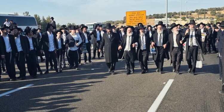 צפו: תיעוד נרחב מהפגנת הפלג באזור בן שמן
