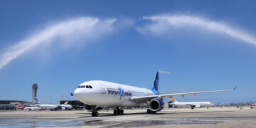 צפו: מטוס ה-A330 הראשון של ישראייר נחת בישראל